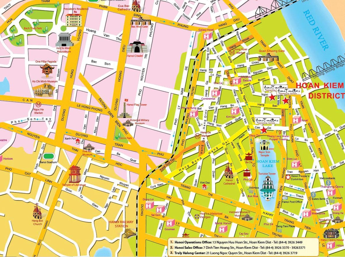 hanoi turismo mapa