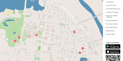Mapa de hanoi comida de rúa